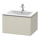 Duravit Meuble sous lavabo L-Cube 62x48,1 cm, taupe mat, 1 tiroir, suspendu-1