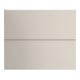 Duravit Meuble sous lavabo L-Cube 62x48,1 cm, taupe mat, 2 tiroirs, suspendu