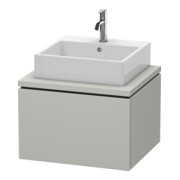 Duravit Meuble sous lavabo L-Cube 62x54,7 cm, béton gris, avec console, 1 tiroir