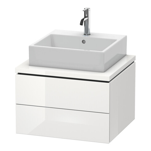 Duravit Meuble sous-lavabo L-Cube 62x54,7 cm, blanc brillant, 2 tiroirs