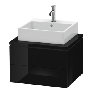 Duravit Meuble sous-lavabo L-Cube 62x54,7 cm, blanc brillant, avec 2 tiroirs