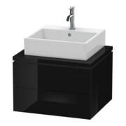 Duravit Meuble sous-lavabo L-Cube 62x54,7 cm, blanc brillant, avec 2 tiroirs
