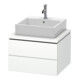 Duravit Meuble sous-lavabo L-Cube 62x54,7 cm, blanc mat, 2 tiroirs-1
