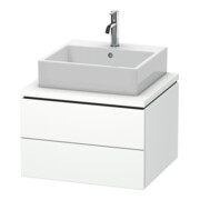Duravit Meuble sous-lavabo L-Cube 62x54,7 cm, blanc mat, 2 tiroirs-1