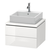 Duravit Meuble sous-lavabo L-Cube 62x54,7 cm, blanc mat, 2 tiroirs-5