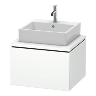 Duravit Meuble sous-lavabo L-Cube 62x54,7 cm, blanc mat, avec console, 1 tiroir