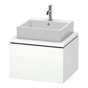 Duravit Meuble sous-lavabo L-Cube 62x54,7 cm, blanc mat, avec console, 1 tiroir-1