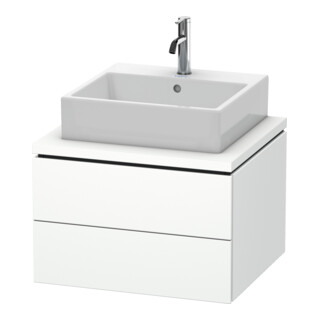 Duravit Meuble sous lavabo L-Cube 62x54,7 cm, blanc mat, f Kons, 2 tiroirs