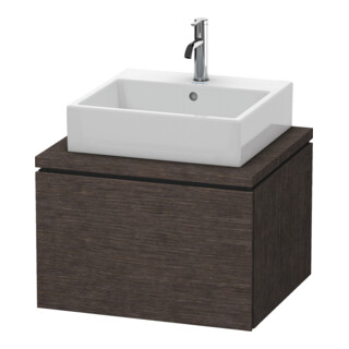 Duravit Meuble sous-lavabo L-Cube 62x54,7 cm, chêne foncé, pour console, 1 tiroir
