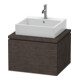 Duravit Meuble sous-lavabo L-Cube 62x54,7 cm, chêne foncé, pour console, 1 tiroir-1