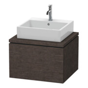 Duravit Meuble sous-lavabo L-Cube 62x54,7 cm, chêne foncé, pour console, 1 tiroir