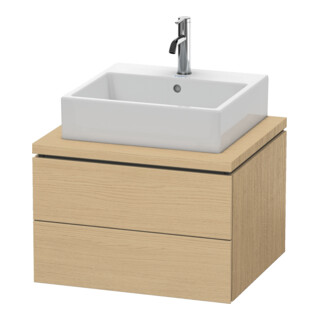 Duravit Meuble sous lavabo L-Cube 62x54,7 cm, chêne naturel, pour console, 2 tiroirs