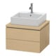 Duravit Meuble sous lavabo L-Cube 62x54,7 cm, chêne naturel, pour console, 2 tiroirs-1