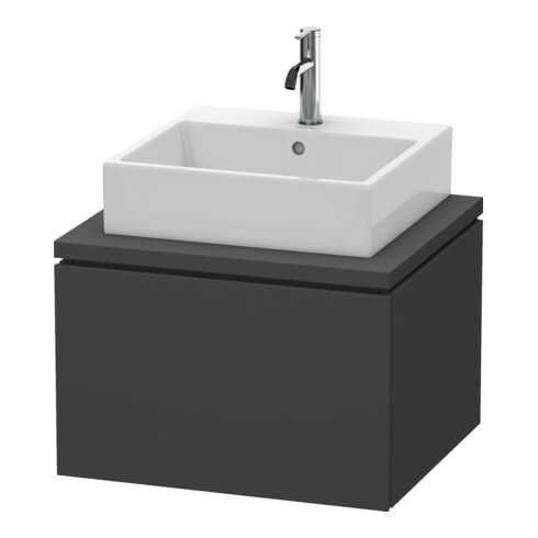 Duravit Meuble sous lavabo L-Cube 62x54,7 cm, graph ma, avec console, 1 tiroir