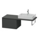 Duravit Meuble sous lavabo L-Cube 62x54,7 cm, graph ma, avec console, 1 tiroir-1