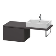 Duravit Meuble sous lavabo L-Cube 62x54,7 cm, graphite mat, f Kons, 1 tiroir