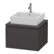 Duravit Meuble sous lavabo L-Cube 62x54,7 cm, graphite mat, f Kons, 1 tiroir-1