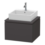 Duravit Meuble sous lavabo L-Cube 62x54,7 cm, graphite mat, f Kons, 1 tiroir
