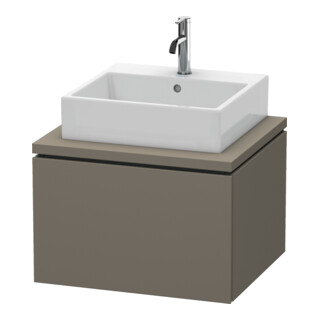 Duravit Meuble sous-lavabo L-Cube 62x54,7 cm, gris mat, pour console, 1 tiroir