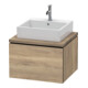 Duravit Meuble sous lavabo L-Cube 62x54,7 cm, marbre œuf, pour console, 1 tiroir-1