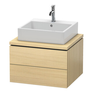 Duravit Meuble sous lavabo L-Cube 62x54,7 cm, méd. chêne, 2 tiroirs
