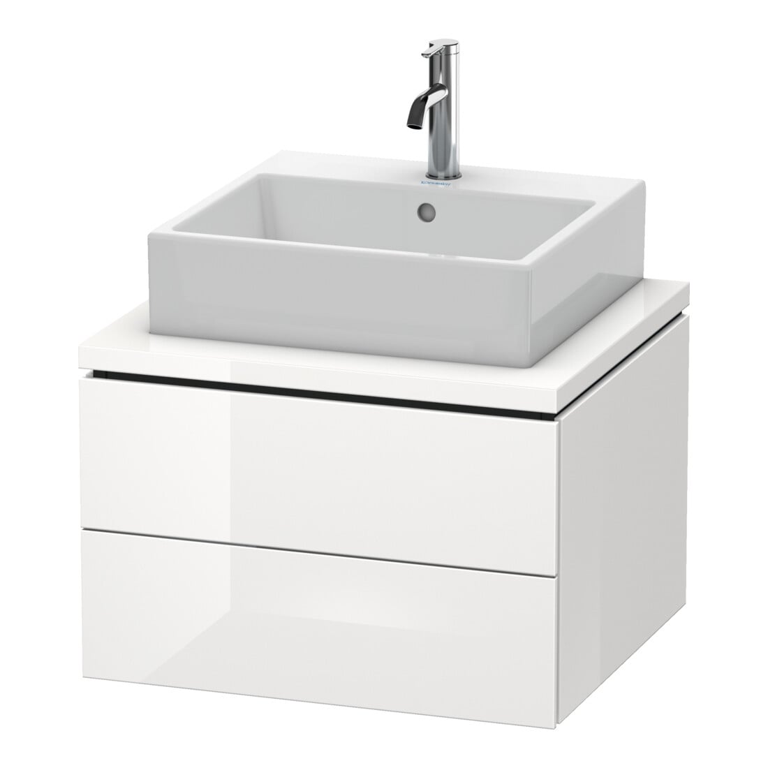 Duravit Meuble sous lavabo L-Cube 62x54,7 cm, noyer naturel, 2 tiroirs