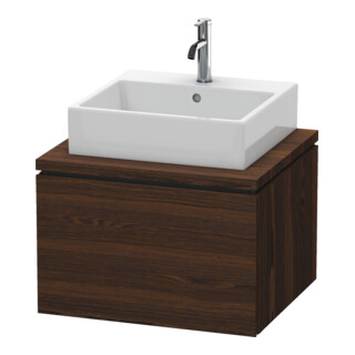 Duravit Meuble sous lavabo L-Cube 62x54,7 cm, noyer, pour console, 1 tiroir