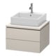 Duravit Meuble sous-lavabo L-Cube 62x54,7 cm, Tau mat, f Kons, 2 tiroirs-1