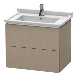 Duravit Meuble sous-lavabo L-Cube 67x46,9 cm, blanc, 2 tiroirs, suspendu