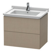 Duravit Meuble sous-lavabo L-Cube 67x46,9 cm, blanc, 2 tiroirs, suspendu-1