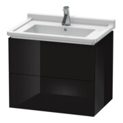 Duravit Meuble sous-lavabo L-Cube 67x46,9 cm, blanc brillant, 2 tiroirs, suspendu-1