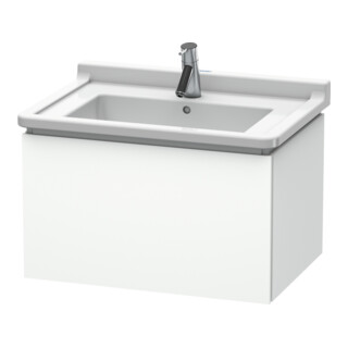 Duravit Meuble sous lavabo L-Cube 67x46,9 cm, blanc mat, 1 tiroir, suspendu