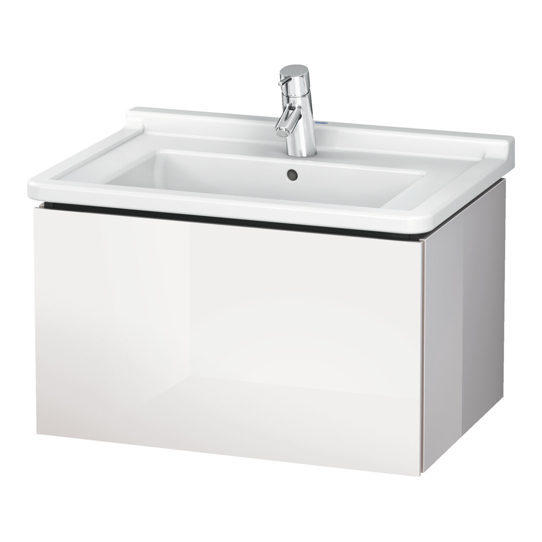 Duravit Meuble sous lavabo L-Cube 67x46,9 cm, blanc mat, 1 tiroir, suspendu