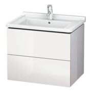 Duravit Meuble sous-lavabo L-Cube 67x46,9 cm, blanc œuf, 2 tiroirs, suspendu-3