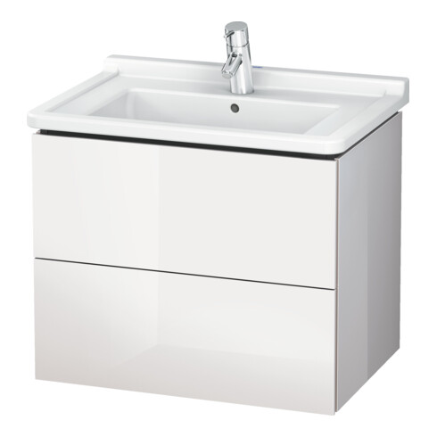Duravit Meuble sous-lavabo L-Cube 67x46,9 cm, chêne naturel, 2 tiroirs, suspendu