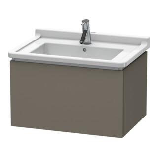 Duravit Meuble sous-lavabo L-Cube 67x46,9 cm, gris mat, 1 tiroir, suspendu