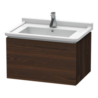 Duravit Meuble sous-lavabo L-Cube 67x46,9 cm, noyer, 1 tiroir, suspendu