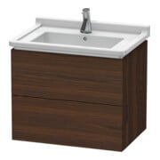 Duravit Meuble sous-lavabo L-Cube 67x46,9 cm, noyer, 2 tiroirs, suspendu-1