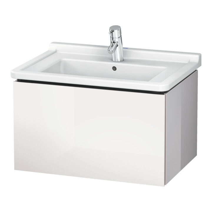 Duravit Meuble sous-lavabo L-Cube 67x46,9 cm, œuf marbré, 1 tiroir, suspendu