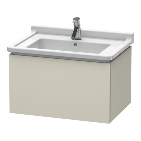 Duravit Meuble sous lavabo L-Cube 67x46,9 cm, tau mat, 1 tiroir, suspendu