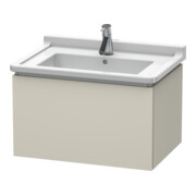 Duravit Meuble sous lavabo L-Cube 67x46,9 cm, tau mat, 1 tiroir, suspendu