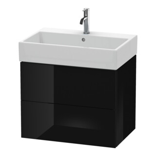 Duravit Meuble sous-lavabo L-Cube 68,4x45,9 cm, blanc brillant, 2 tiroirs, suspendu