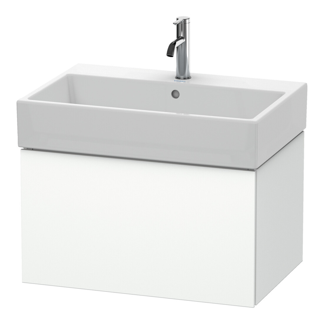 Duravit Meuble sous-lavabo L-Cube 68,4x45,9 cm, blanc mat, 1 tiroir, suspendu