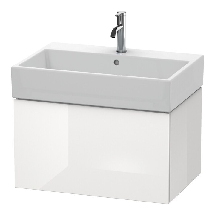 Duravit Meuble sous lavabo L-Cube 68,4x45,9 cm, graphite mat, 1 tiroir, suspendu