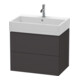 Duravit Meuble sous-lavabo L-Cube 68,4x45,9 cm, graphite mat, 2 tiroirs, suspendu-1