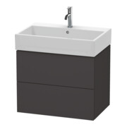 Duravit Meuble sous-lavabo L-Cube 68,4x45,9 cm, graphite mat, 2 tiroirs, suspendu-1