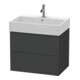 Duravit Meuble sous lavabo L-Cube 68,4x45,9 cm, graphite mat, 2 tiroirs, suspendu-1