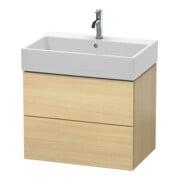 Duravit Meuble sous lavabo L-Cube 68,4x45,9 cm, méd. chêne, 2 tiroirs, suspendu