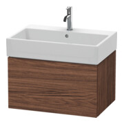 Duravit Meuble sous-lavabo L-Cube 68,4x45,9 cm, noyer foncé, 1 tiroir, suspendu