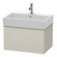 Duravit Meuble sous lavabo L-Cube 68,4x45,9 cm, taupe mat, 1 tiroir, suspendu-1